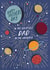 Contemporary/Modern Fathers Day Card - Space/Universe created by Laura Darrington Design Ltd.