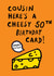 Cousin Cheesy 50th Birthday created by Earlybird