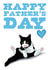 Fun Father's Day Card - Tuxedo Cat - From The Cat created by badgerbee design