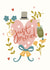 Pretty Congratulations Wedding Card - Mr and Mrs - Just Married created by Abbie Imagine