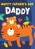Cute Father's Day Card - Tiger & Cub - From The Kids created by Christine Gore