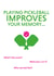 Playing Pickleball Improves Your Memory - funny card for pickleball players created by Pickleball Punnies & Funnies