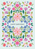 Pretty Floral Birthday Card - Folk Design created by Nina Raby - Jones