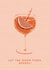 Pretty Aperol Spritz Card created by @doublepea_designs