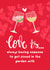 Cute Boozy Anniversary Card for Significant Other created by Dolli Does Design