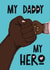 Cute Father’s Day Card - My Daddy My Hero - Fist Bump created by Giddy Kipper