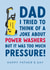 Funny Pressure Washer Dad Joke Card for Father's Day created by The Cake Thief