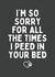 Funny Father's Day Card - For Pet Owner - Peed In Your Bed created by Sundiva Designs