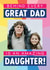 Funny Banter Personalised Father's Day Photo Card From Daughter created by The Cake Thief