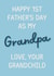 Cute Father's Day Card - For Grandpa - 1st Father's Day created by Sundiva Designs