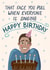 Funny Birthday Card - Face You Pull While People Sing Happy Birthday - Awkward created by Silky Rose Design