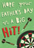 Fun Father's Day Card for a Darts Fan - Big Hit created by Sarah-Anne Brown