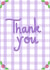 Cute Thank you card created by CurlyLocksCanvasesUK
