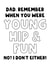 Funny Fathers Day Card - Young, Hip & Fun created by The Blunt Badger