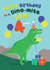 Cute Dinosaur Birthday Card - Son - Dinomite Son - 4 Today! created by Pixie Studio