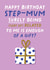 Funny Birthday Card - Step Mum - Sort of Related - Gift created by Pixie Studio