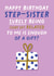 Funny Birthday Card - For Step Sister - Sort of Related - Gift created by Pixie Studio