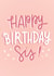 Classic Birthday Card - For Sister - Pink With Stars created by Shei Anapi