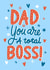 Fun Father's Day Card - For Dad - Total Boss created by Kamiya Chirodian
