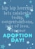Cute celebration card for a special adoption celebration day created by Becky Grainger