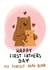 Cute Fathers Day Card - Papa Bear - First Fathers Day created by Bishop, Please!