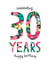 Pretty 30th Birthday Card - For Her - Celebrating 30 Years created by The Boy and the Bear