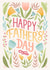 Beautiful Father's Day Card for Dad - Vibrant Botanicals - Happy Father's Day created by by Rachel Manzano