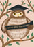 Cute punny graduate congratulations card - owl - graduation - exams - university created by patternmuse