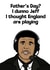 Funny Father’s Day Card - Chris Kamara - England's Playing created by Doublea