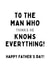 Funny Father's Day Card - Thinks He Knows Everything created by Gobbygifts