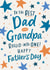 A heart warming Father's Day card for a dad who is also a Grandpa - Stars created by Dotty Black