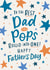 A heart warming Father's Day card for a dad who is also a Pops - Stars created by Dotty Black