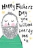Cute Funny Father's Day Card - Brilliant Grey Hair Beardy Man - Dad Grandad created by Bow & Bell