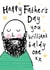 Cute Funny Father's Day Card - Bald Beard Man - For Dad Grandad created by Bow & Bell