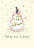 Pretty Wedding Card - Tied the Knot in 2024 Cake Topper created by Love Lucy Illustration
