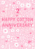 Pretty Anniversary Card - 2nd - Cotton created by Pear Tree Press