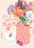 Pretty Birthday Card - For Nana - Watering Can Flower Pot created by Louise Tiler