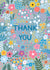 Pretty Thank You Card - Blue Floral created by Pear Tree Press