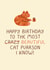 Cute Birthday Card - Crazy Beautiful Cat Person created by Gemma Pratt