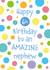 Colourful Birthday Card - For Nephew - 6th Birthday - Amazing Nephew created by size3art