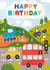 Cute 1st Birthday Card - Cars, Diggers and Trucks created by Made by Burbs