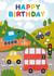 Cute 2nd Birthday Card - Cars, Diggers and Trucks created by Made by Burbs