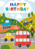 Cute 3rd Birthday Card - Cars, Diggers and Trucks created by Made by Burbs