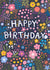 Pretty Birthday Card - For Her - Dark Floral created by Pear Tree Press