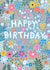 Pretty Birthday Card - For Her - Floral Blue created by Pear Tree Press