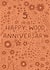 Pretty Anniversary Card - 5th - Wood created by Pear Tree Press