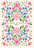 Pretty Birthday Card - For Mum - Folk Floral created by Nina Raby - Jones