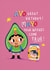 Cute Birthday Card - Food Puns - Avocado & Mayo Friends created by NICHOLA COWDERY ILLUSTRATIONS 