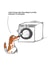 Funny Birthday Card - Dog Watching Washing Machine - It's all Pants created by Cardinky