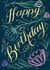 Pretty Birthday Card - For Her - Vintage Floral created by Jake Fox Art
